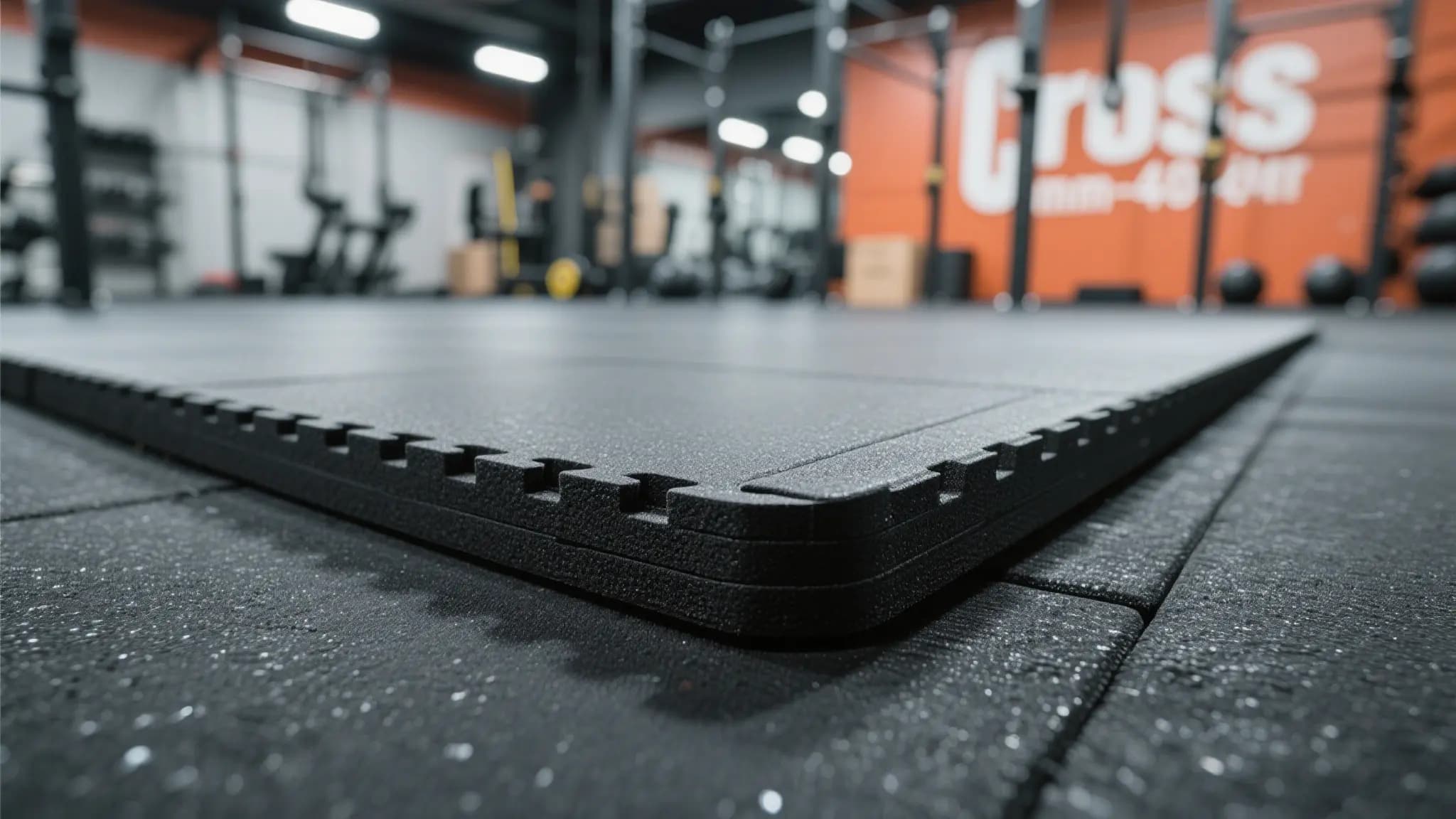 Comparison of different thickness rubber gym flooring in a commercial gym