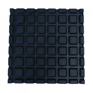 Grooved rubber paver tiles for horse stables, walkways, and safety flooring